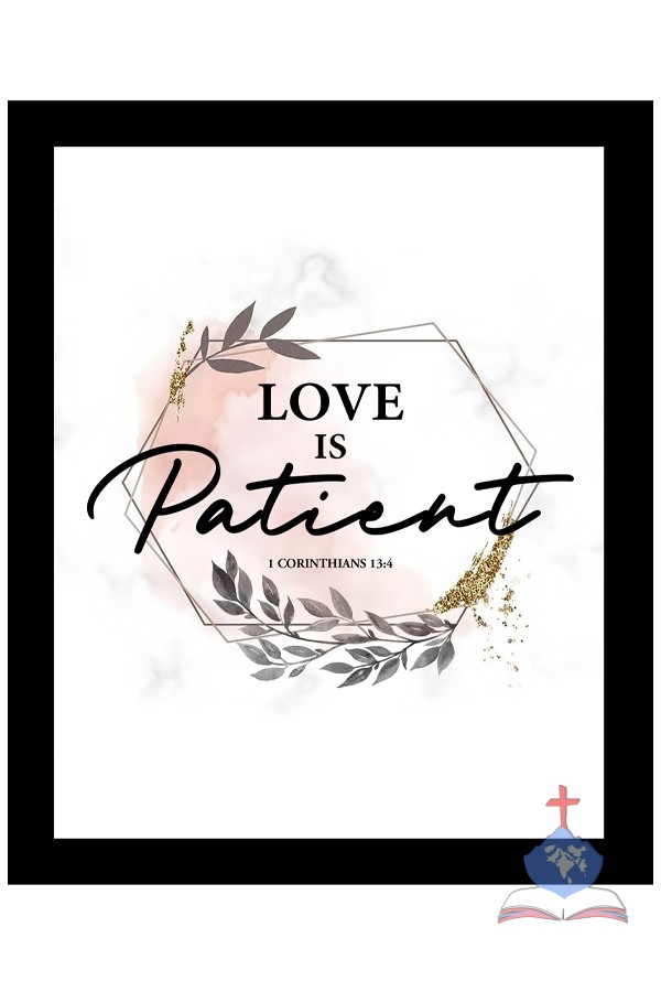 Love is Patient, Kind, Never Fails-Christian Wall Art Set:1 Corinthians 13
