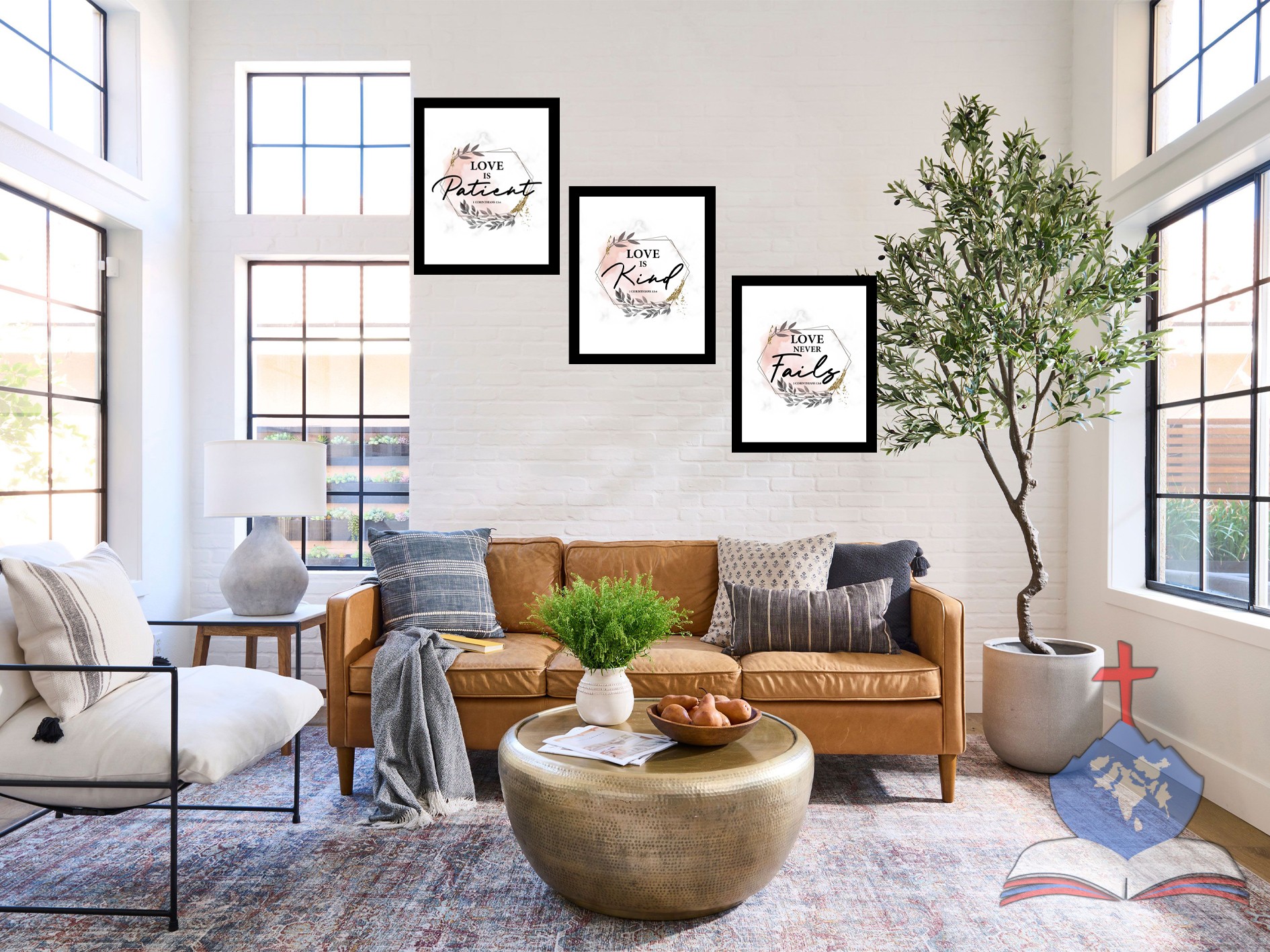 Love is Patient, Kind, Never Fails-Christian Wall Art Set:1 Corinthians 13