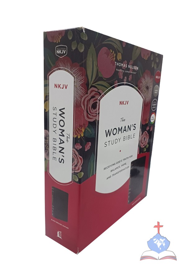 NKJV Woman's Study Bible, Black Genuine Leather